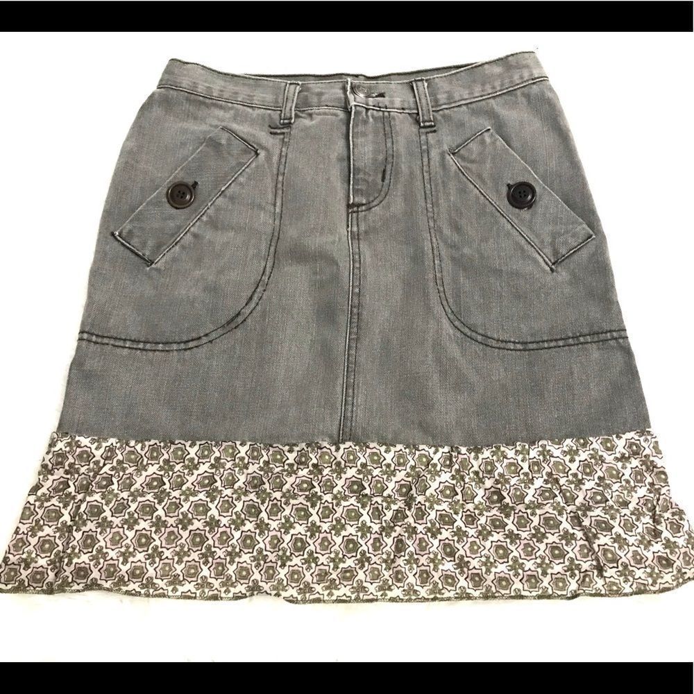 Ladies denim layered skirt